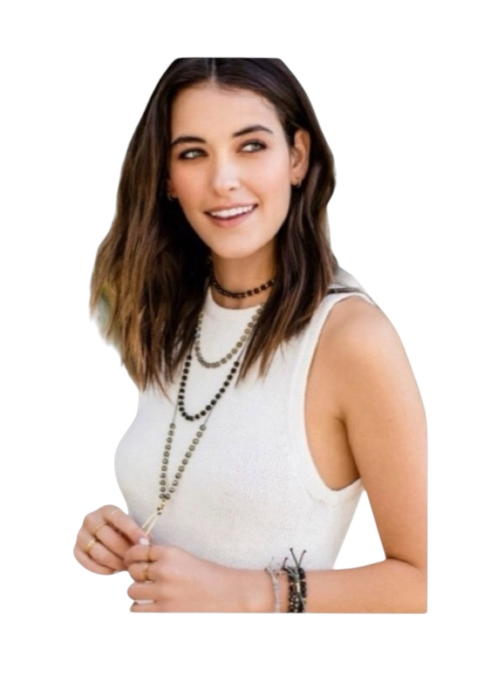 new Gorjana ϟ Pyrite Gem Beaded Necklace ϟ 18K Silverplated ϟ Energy Spiritual - Picture 2 of 13